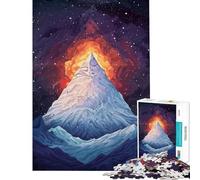 Puzzle de 1000 pièces pour Adultes thème Aura du Sommet Ardent Jeu de réflexion idéal pour se détendre à la Maison Cadeau d'anniversaire (38x26cm)