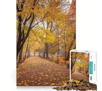 Puzzle de 1000 pièces pour Adultes,thème Automne,forêt de Cracovie,découpe précise,Art,Jeu de réflexion,Loisirs,Cadeau d'anniversaire Amusant (38x52cm)