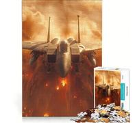 Puzzle de 1000 pièces pour Adultes thème Avions de Combat Militaires Jeu de Construction pour s'amuser en Famille et renforcer Les Liens Amoureux 38x52cm