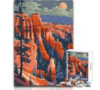 Puzzle de 1000 pièces pour Adultes, thème Bryce Canyon (Utah), Casse-tête Artistique, Jeu Familial et éducatif, Dimensions 38x52cm