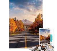 Puzzle de 1000 pièces pour Adultes Thème Chemin vers Les Montagnes Jeu de Relaxation Analyse et logique pour Les Amateurs de Jeux (Dimensions 75x50cm)