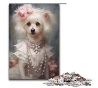 Puzzle de 1000 pièces pour Adultes thème Chiot choyé activité familiale Jeu Anti Stress défi Difficile 75 x 50 cm