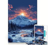 Puzzle de 1000 pièces pour Adultes,thème Ciel Sauvage »,découpe Nette,Jeu de réflexion Amusant pour Passer Le Temps,décoration de Noël (38x52cm)