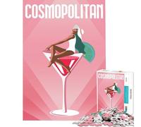 Puzzle de 1000 pièces pour Adultes thème Cocktail Cosmopolite Jeu éducatif et Amusant pour Toute la Famille (38x26cm)