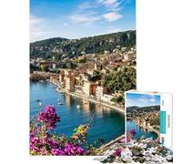 Puzzle de 1000 pièces pour Adultes Thème Côte d'Azur Jeu de réflexion Stimulant et Rapide Cadeau d'anniversaire Original (50x75cm)