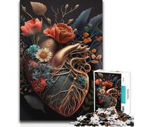 Puzzle de 1000 pièces pour Adultes, thème Cœur Humain, défi Stimulant, Cadeau d'anniversaire à partir de 14 Ans, 50x75cm