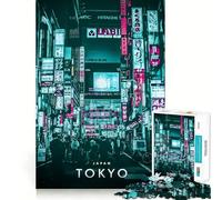 Puzzle de 1000 pièces pour Adultes, thème Cyberpunk de Tokyo, Jeu d'assemblage précis, Jeu de logique Amusant, Cadeau d'anniversaire Gratuit (50x75cm)