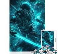 Puzzle de 1000 pièces pour Adultes Thème Cyberpunk Ninja Warrior Décoration Murale pour se détendre et renforcer Les Liens Amoureux Dimensions 38x26cm