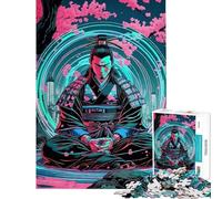Puzzle de 1000 pièces pour Adultes thème Cyberpunk samouraï pour la méditation Puzzle de précision pour Adolescents entraînement du Cerveau et de la dextérité Jouet éducatif (50x75cm)