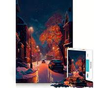Puzzle de 1000 pièces pour Adultes,thème des Saisons changeantes,découpe soignée,décoration,Jeu d'entraînement à la réflexion,Divertissement pour Les Loisirs,Cadeau Festif (38x26cm)