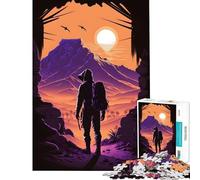 Puzzle de 1000 pièces pour Adultes thème Explorateur du désert Jeu d'aventure et Jeu éducatif pour Femme (Taille 75x50cm)