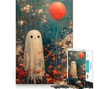 Puzzle de 1000 pièces pour Adultes,thème fantôme bohème avec Ballon,décoration Facile à Nettoyer,activité cérébrale Amusante,Moment de détente et de Loisirs,Cadeau Festif (50x75cm)