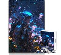 Puzzle de 1000 pièces pour Adultes - Thème : Fille d'anime Perdue dans Un Monde Merveilleux - Jeu intellectuel, d'analyse et de logique pour Un Anniversaire - Dimensions : 38x26cm