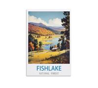 Puzzle de 1000 pièces pour Adultes, thème Forêt Nationale de Fishlake, décoration intérieure, Cadeau d'anniversaire, Jouet pour Hommes, Femmes et Seniors, 38 x 26 cm
