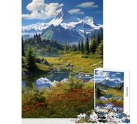 Puzzle de 1000 pièces pour Adultes thème forteresse cachée décoration intérieure Cadeau d'anniversaire Jeu éducatif et Anti-Stress Dimensions 38x26cm