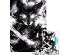 Puzzle de 1000 pièces pour Adultes thème Goldendoodle Guerrier samouraï Jeu Amusant à Faire à la Maison stimule la mémoire et Fait Travailler Les méninges À partir de 14 Ans (38x26cm)