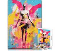 Puzzle de 1000 pièces pour Adultes - Thème Graffiti d'anges - Jeu de réflexion Pop Art - Jeu Familial - Une œuvre d'art - Cadeau de Noël Secret - Dimensions : 50x75cm