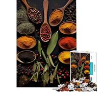 Puzzle de 1000 pièces pour Adultes Thème Herbes et épices Niveau Difficile et Stimulant Améliore la mémoire Jouet Anti-Stress À partir de 14 Ans (38x26cm)