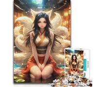 Puzzle de 1000 pièces pour Adultes - Thème : Kyubi, la renarde - Jeu éducatif - Découpe de précision - Idée Cadeau - 38x26cm (1000 pièces)