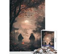 Puzzle de 1000 pièces pour Adultes, thème La Confrérie des Samouraïs, avec Poster et fiche de Questions-réponses Décoration Murale, Cadeau et Objet éducatif Inclus Dimensions 38x26 cm