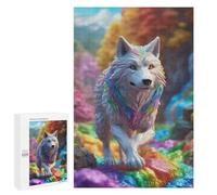 Puzzle de 1000 pièces pour Adultes - Thème Loup Italien - Illustration avec Citations inspirantes - Idéal pour Les Jeux en Famille, Cadeau Parfait (26 x 38 cm)