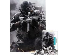Puzzle de 1000 pièces pour Adultes thème Militaire Action Difficile et Stimulant Une œuvre d'art Jeu éducatif Convient aux Personnes de 14 Ans et Plus (38x26cm)