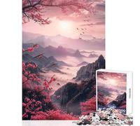 Puzzle de 1000 pièces pour Adultes thème Nature Japonaise Jeu Anti-Stress Cadeau d'anniversaire activité Manuelle Amusante à Faire à la Maison Dimensions 38x52cm