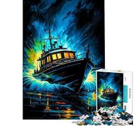 Puzzle de 1000 pièces pour Adultes Thème Navigation sous la Pluie Jeu Stimulant et éducatif Décoration Murale Idée Cadeau (50x75cm)