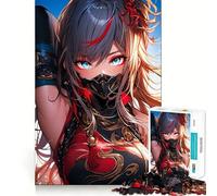 Puzzle de 1000 pièces pour Adultes, thème Ninja Traditionnel, découpe précise, Jeu de réflexion Amusant, activité de Loisirs et d'anniversaire (50x75cm)