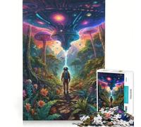 Puzzle de 1000 pièces pour Adultes thème OVNI et enchantement céleste Jouet éducatif Interaction Parent-Enfant Cadeau Original pour Un Anniversaire ou Noël 38x26cm