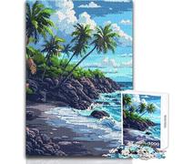 Puzzle de 1000 pièces pour Adultes - Thème Plage des Caraïbes - Jeu éducatif Familial Amusant et Original - Cadeau d'anniversaire - Dimensions 38x26cm