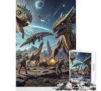 Puzzle de 1000 pièces pour Adultes Thème : Planète Extraterrestre et prédateurs Jeu de réflexion Décoration Murale Jouet éducatif pour Les Amis et la Famille (50x75cm)