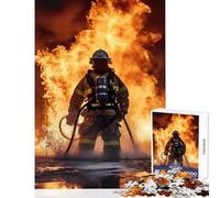 Puzzle de 1000 pièces pour Adultes thème Pompiers décoration Murale Cadeau éducatif et ludique pour renforcer Les Liens du Couple Dimensions 38x52cm