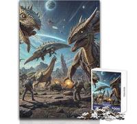Puzzle de 1000 pièces pour Adultes - Thème : Prédateurs extraterrestres - Jeu intellectuel - Idée Cadeau pour Femme - Dimensions : 38x26cm