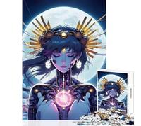 Puzzle de 1000 pièces pour Adultes, thème Princesse de la Nuit Cybernétique, décoration Murale, Cadeau d'anniversaire, Jeu Impossible, Difficile et Stimulant, Dimensions 38x26cm