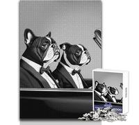 Puzzle de 1000 pièces pour Adultes, thème Pulp Fiction, bouledogues, Casse-tête, Jeu Familial, Anti-Stress, Cadeau d'anniversaire, Dimensions:50x75cm
