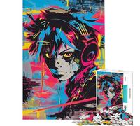 Puzzle de 1000 pièces pour Adultes thème Punk Kid et Anime Jeu Manuel de précision activités Amusantes à Faire à la Maison (Taille 38x26cm)