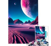 Puzzle de 1000 pièces pour Adultes thème rétro-futuriste désert idéal pour s'amuser à la Maison et améliorer sa mémoire (50x75cm)