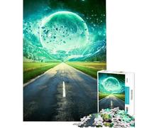 Puzzle de 1000 pièces pour Adultes thème Route Verte Difficile et Stimulant améliore la mémoire Jouet Anti-Stress à partir de 14 Ans (50x75cm)