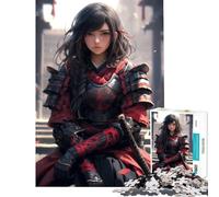 Puzzle de 1000 pièces pour Adultes thème samouraï et Romance Jouet addictif pour cultiver la Patience Jeu Pratique Cadeau pour Femmes œuvre d'art (Taille 38x26cm)