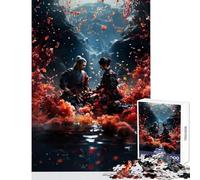 Puzzle de 1000 pièces pour Adultes thème samouraï Japonais liberté à Monter soi-même pour Un échange de Cadeaux Jeu Pratique pour renforcer Les Liens Amoureux Dimensions 38x26cm