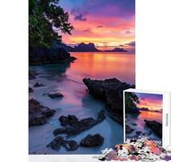 Puzzle de 1000 pièces pour Adultes thème « Sérénade au crépuscule » Jeu Anti-Stress idéal pour Femmes et Hommes Jeu éducatif et Stimulant à compléter Dimensions 38x26cm