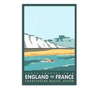 Puzzle de 1000 pièces pour Adultes, thème Shakespeare Beach Dover Swim. Puzzle en Papier adapté aux Adultes, aux Enfants et aux familles. Jeu Anti-Stress. Dimensions : 52 x 38 cm.