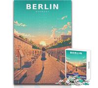 Puzzle de 1000 pièces pour Adultes, thème « Silence Pastel au Mur de Berlin », Cadeau d'anniversaire, Jouet à Monter soi-même, à partir de 14 Ans (Dimensions 38x52cm)