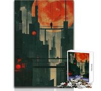 Puzzle de 1000 pièces pour Adultes - Thème : Soleil et Avenir Sombre - Jeu Stimulant - Idée Cadeau - Dimensions : 50x75cm