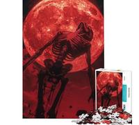 Puzzle de 1000 pièces pour Adultes thème Squelette Sanglant Jeu Pratique et Stimulant Cadeau d'anniversaire Niveau de difficulté Difficile (38x52cm)