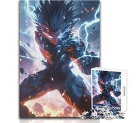 Puzzle de 1000 pièces pour Adultes, thème Super-héros Anime avec éclairs, Jeu de Puzzle Unique et Stimulant, décoration Murale, Cadeau d'anniversaire, Dimensions:38x26cm