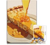 Puzzle de 1000 pièces pour Adultes - Thème : Une Part de Tarte avec du sirop - Casse-tête Amusant et éducatif pour Toute la Famille - Dimensions : 50x75cm