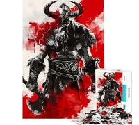 Puzzle de 1000 pièces pour Adultes Thème Viking Berserk Décoration Murale Améliore la mémoire Difficile et Stimulant (Dimensions 50x75cm)