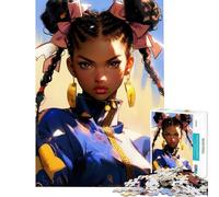 Puzzle de 1000 pièces pour Adultes thème Vintage Blue Fighter pour s'amuser à la Maison améliorer sa mémoire décoration à partir de 14 Ans (38x52cm)